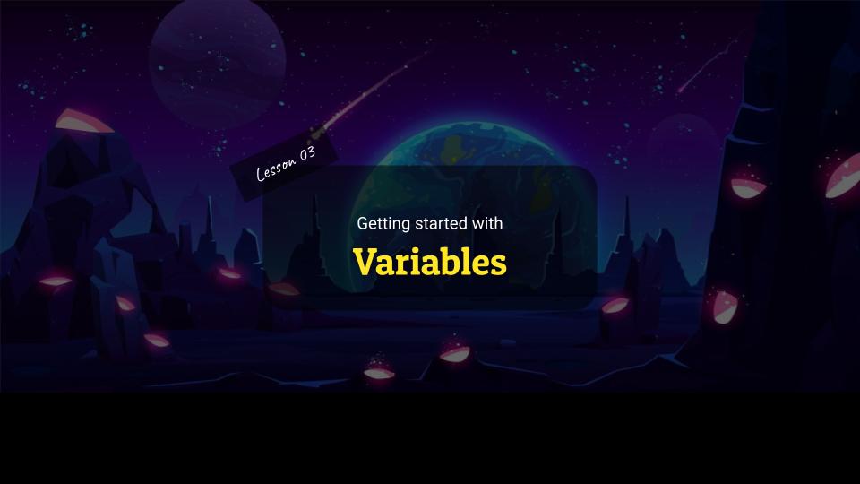 Intro to Text-Based Programming lesson 3