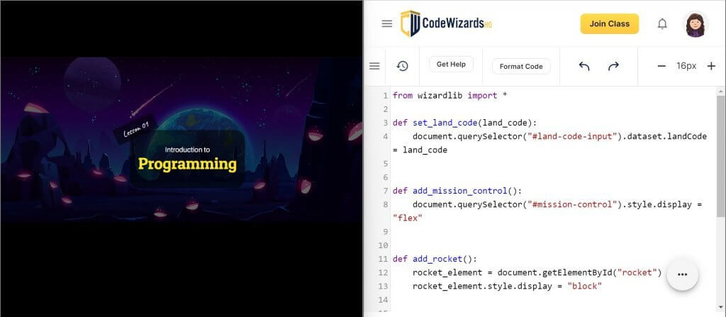 split screen class setup