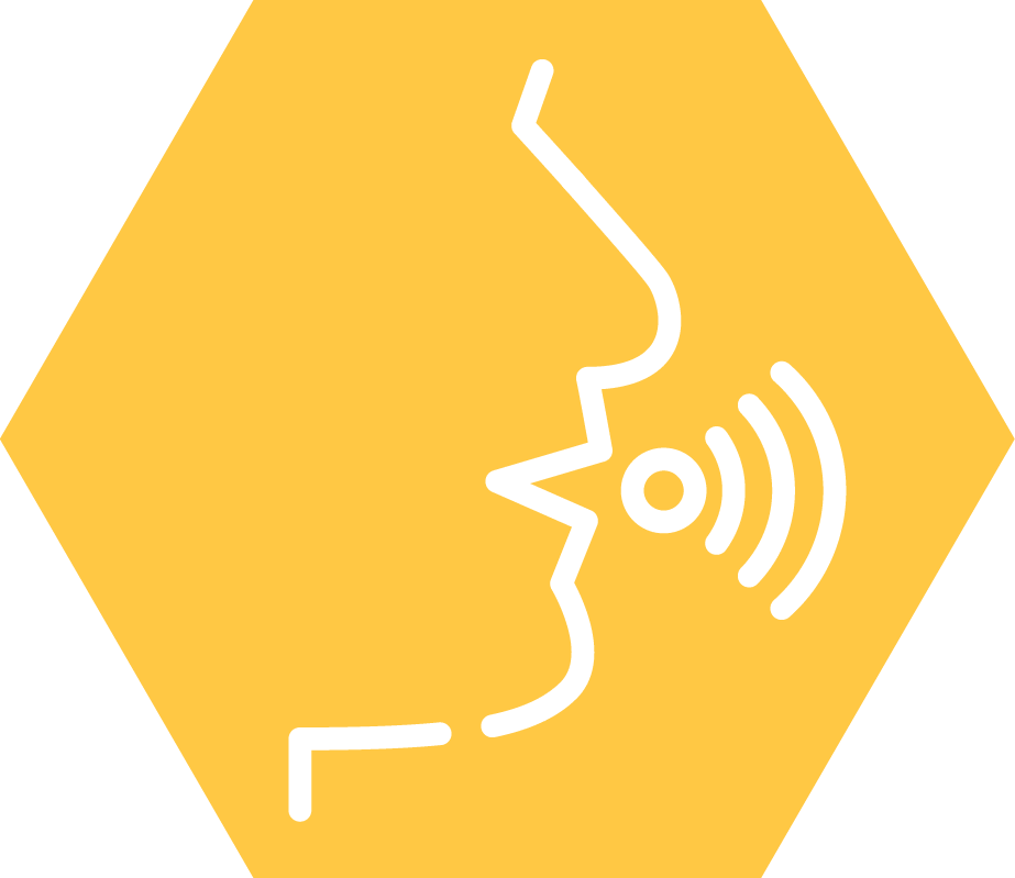 Speaking communication icon