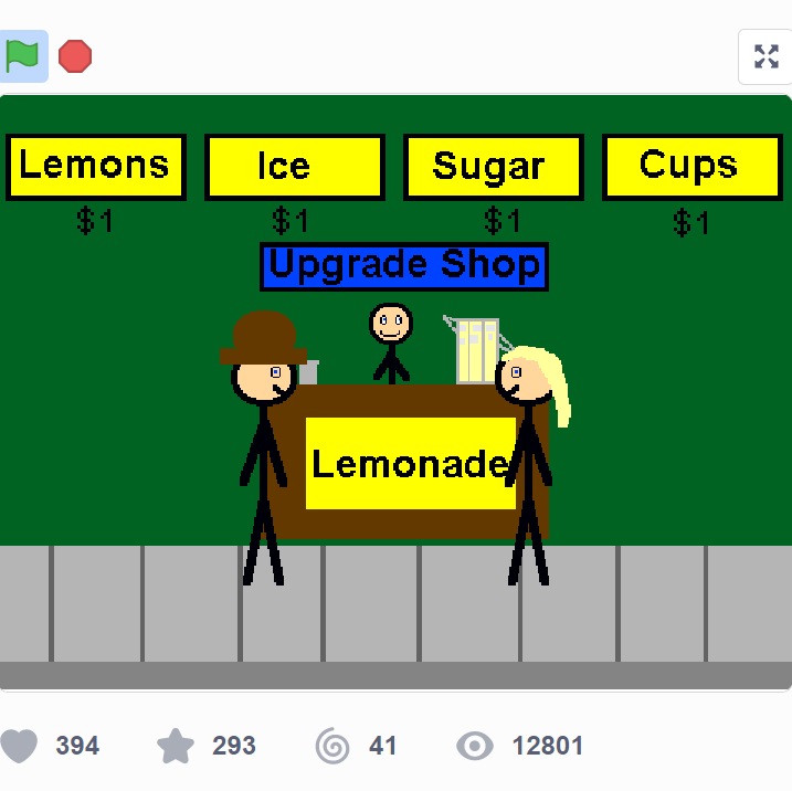 Types of scratch games, tycoon game