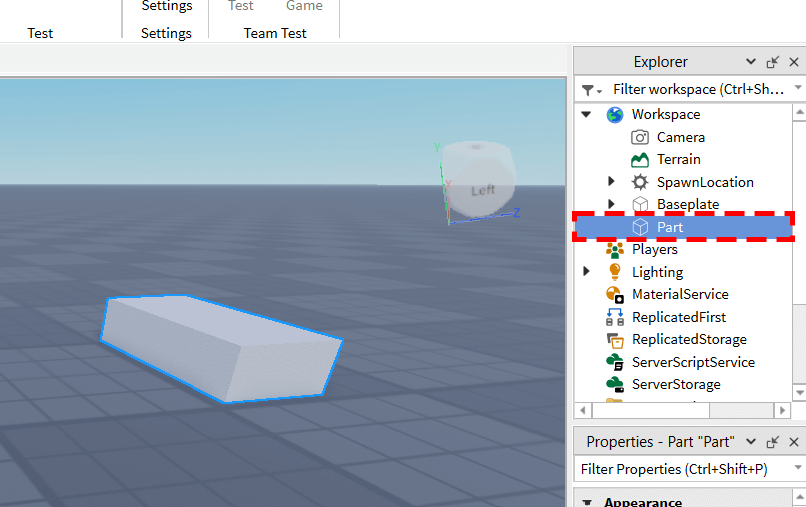 Roblox part or model