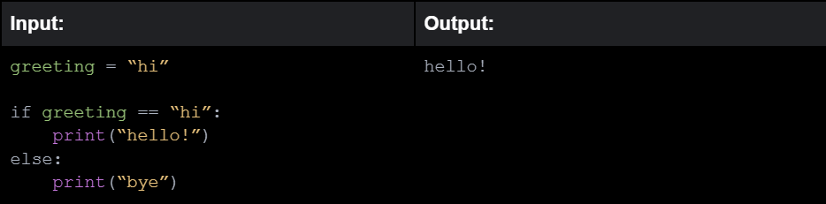 python conditional statement 1