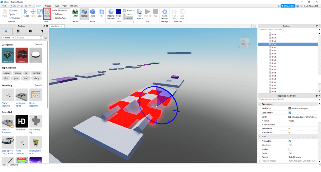 Make a roblox obby game step 9
